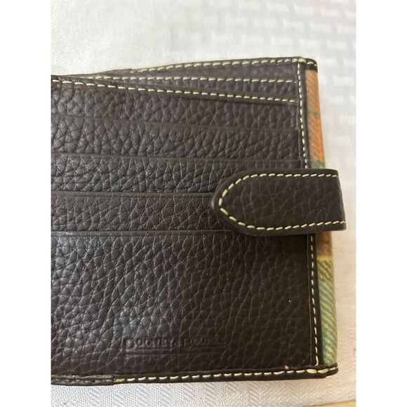 Dooney & Bourke Madras plaid wallet ladybug 5"x5" snap - Picture 5 of 6